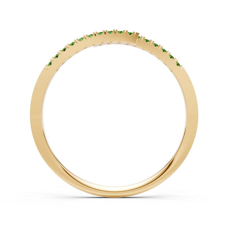 Dainty Crisscross Half Band