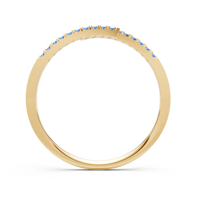 Dainty Crisscross Half Band