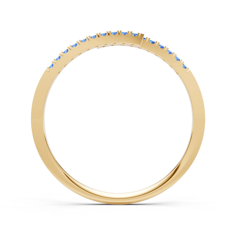 Dainty Crisscross Half Band
