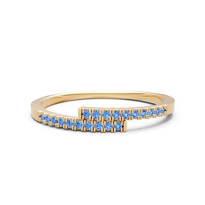 Dainty Crisscross Half Band