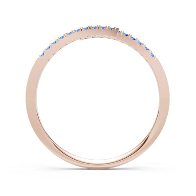 Dainty Crisscross Half Band