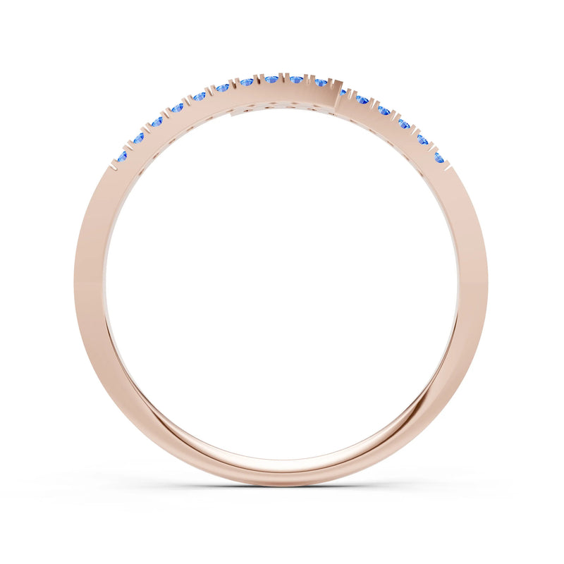 Dainty Crisscross Half Band
