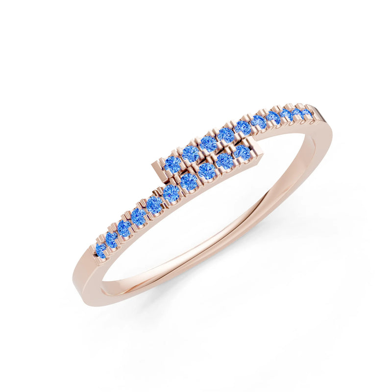 Dainty Crisscross Half Band