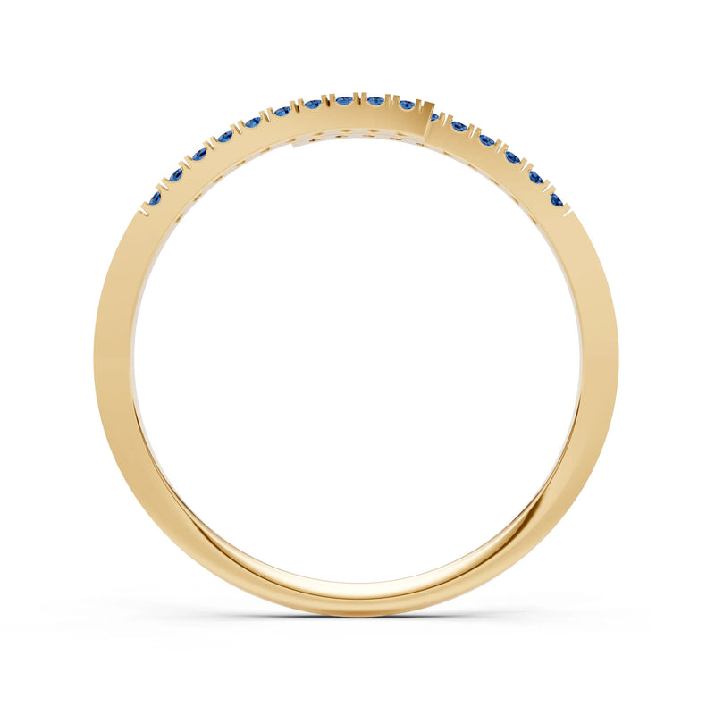 Dainty Crisscross Half Band