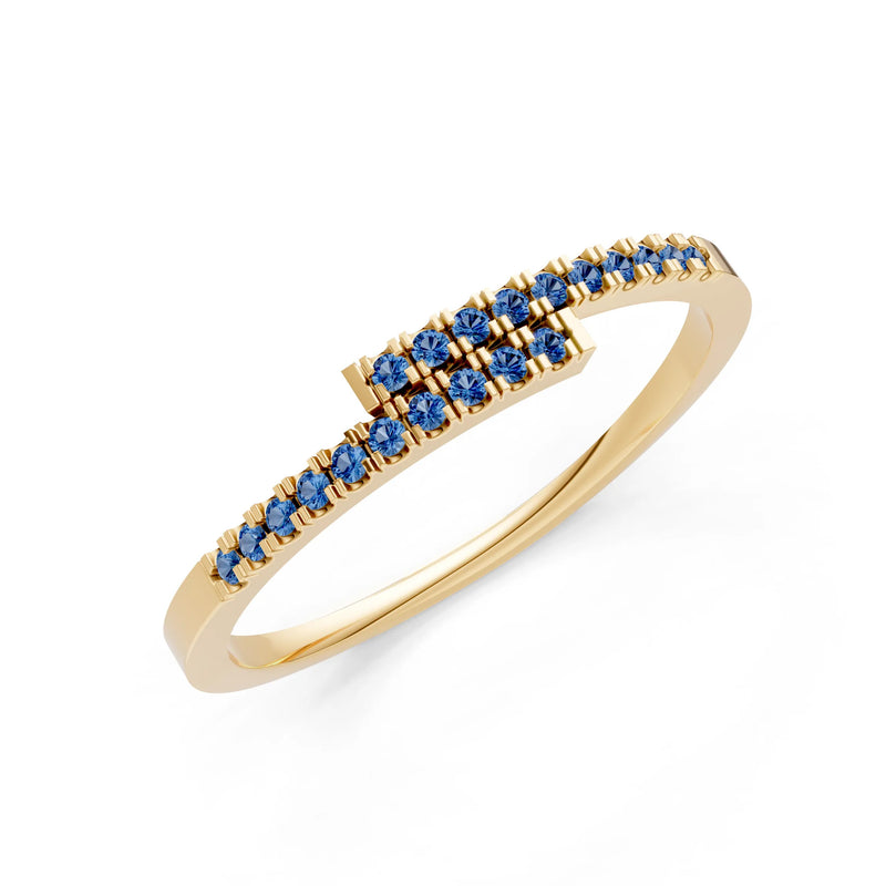 Dainty Crisscross Half Band