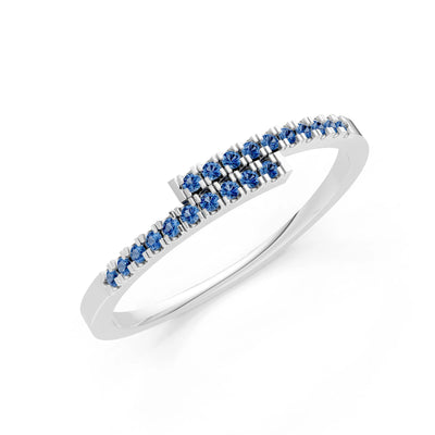 Dainty Crisscross Half Band