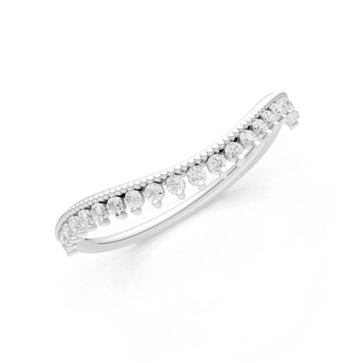 Dainty Tiara Contour Stacking Ring