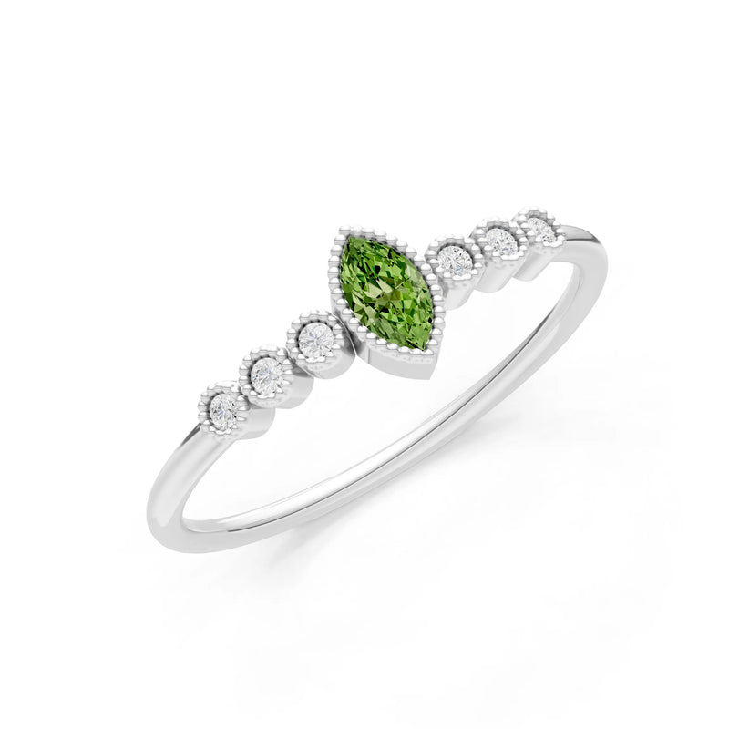 Dainty Marquise Center Cluster Ring