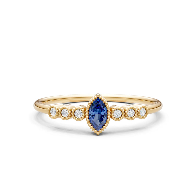 Dainty Marquise Center Cluster Ring