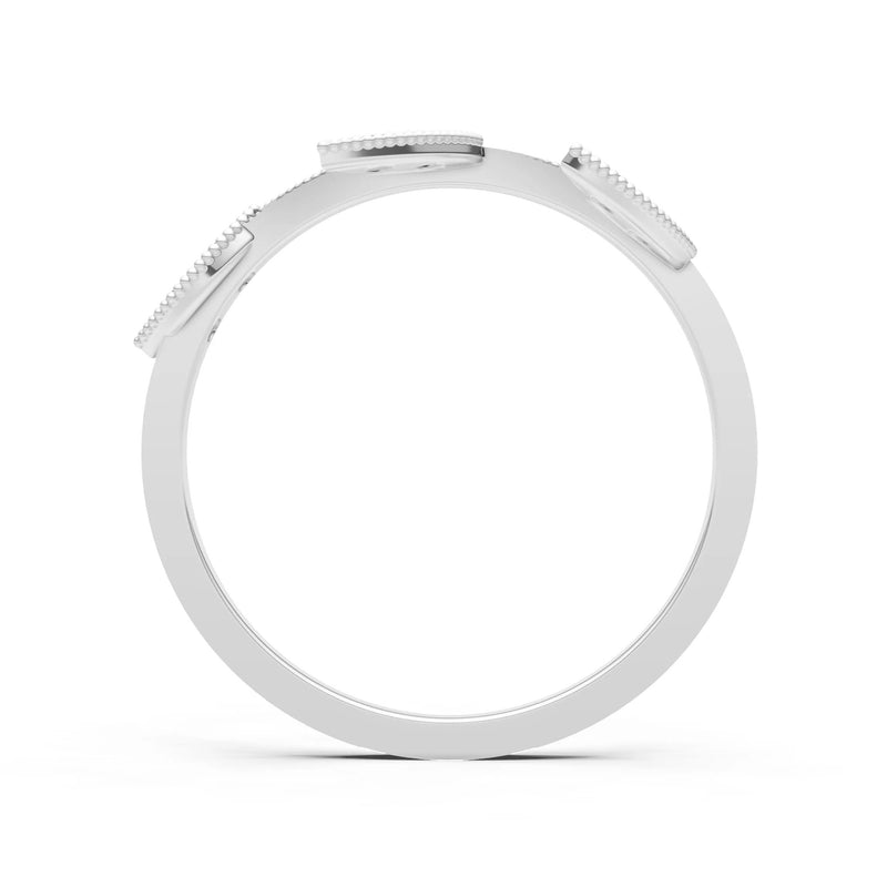 Dainty Leaf Cluster Gold Ring