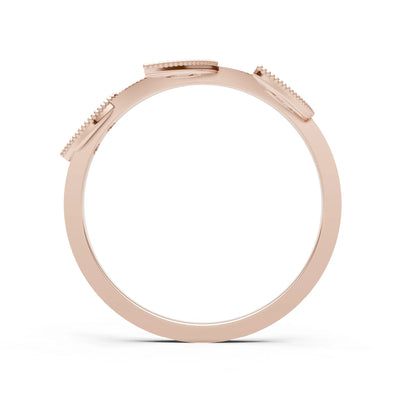 Dainty Leaf Cluster Gold Ring