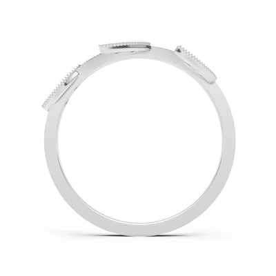 Dainty Leaf Cluster Gold Ring