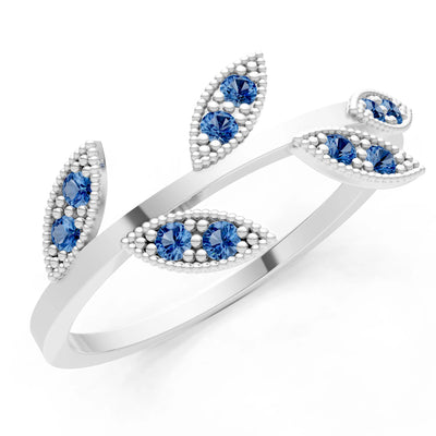 Dainty Leaf Cluster Gold Ring