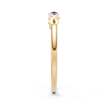 Dainty Graduated Scroll 5-Stone Ring