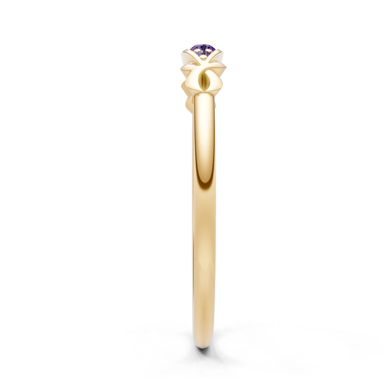 Dainty Graduated Scroll 5-Stone Ring