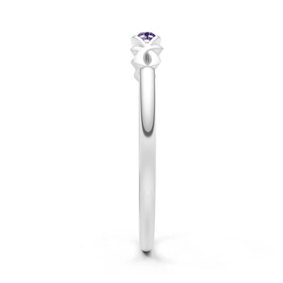 Dainty Graduated Scroll 5-Stone Ring