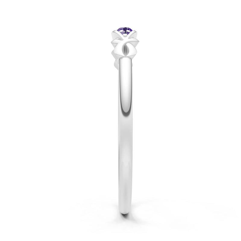 Dainty Graduated Scroll 5-Stone Ring
