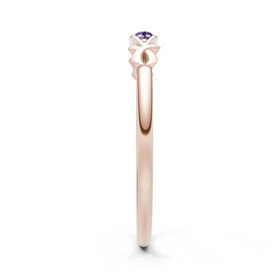Dainty Graduated Scroll 5-Stone Ring