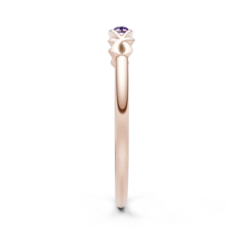 Dainty Graduated Scroll 5-Stone Ring