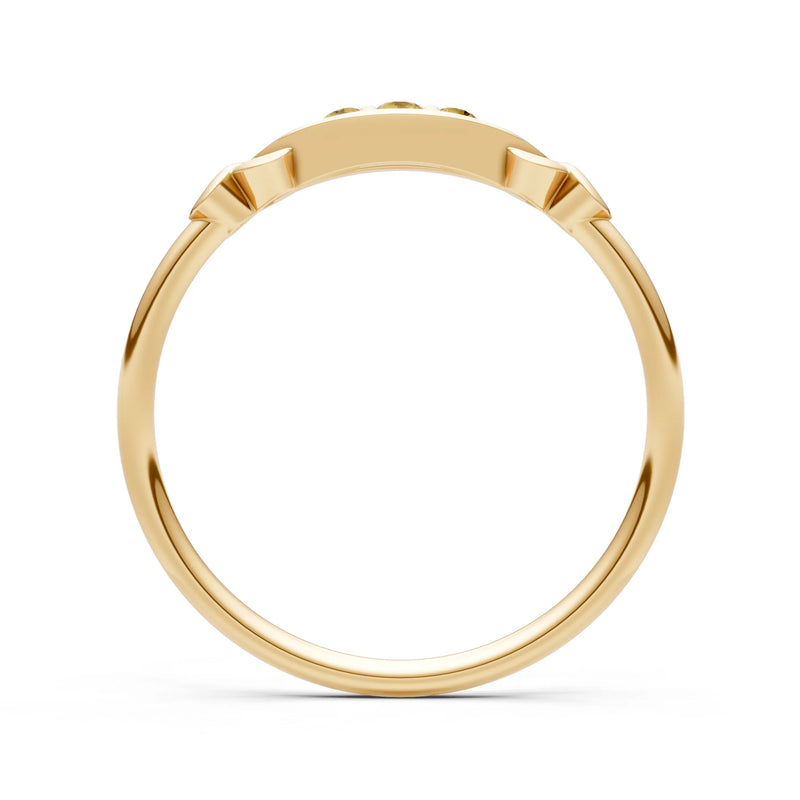 Dainty Graduated Scroll 5-Stone Ring