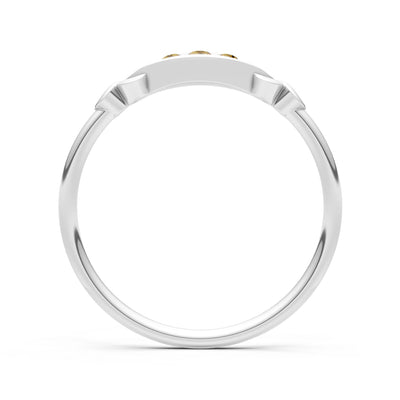 Dainty Graduated Scroll 5-Stone Ring