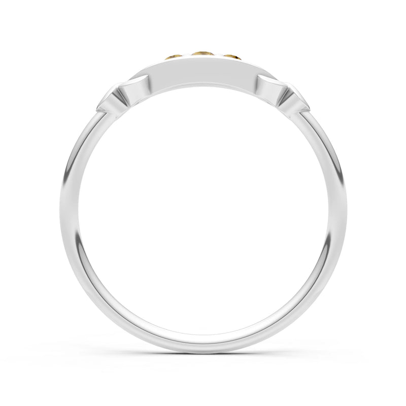 Dainty Graduated Scroll 5-Stone Ring