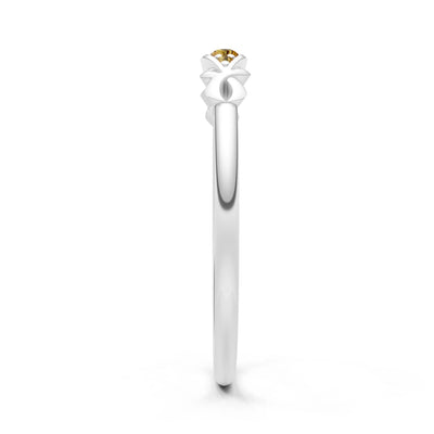 Dainty Graduated Scroll 5-Stone Ring