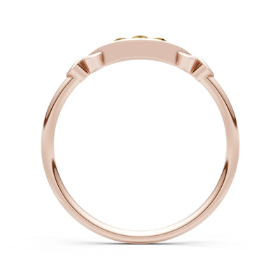 Dainty Graduated Scroll 5-Stone Ring