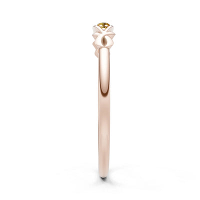 Dainty Graduated Scroll 5-Stone Ring