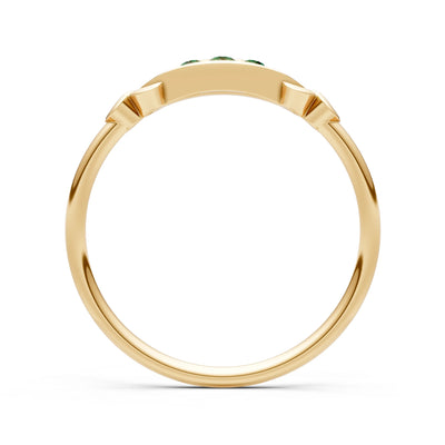 Dainty Graduated Scroll 5-Stone Ring