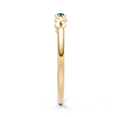 Dainty Graduated Scroll 5-Stone Ring