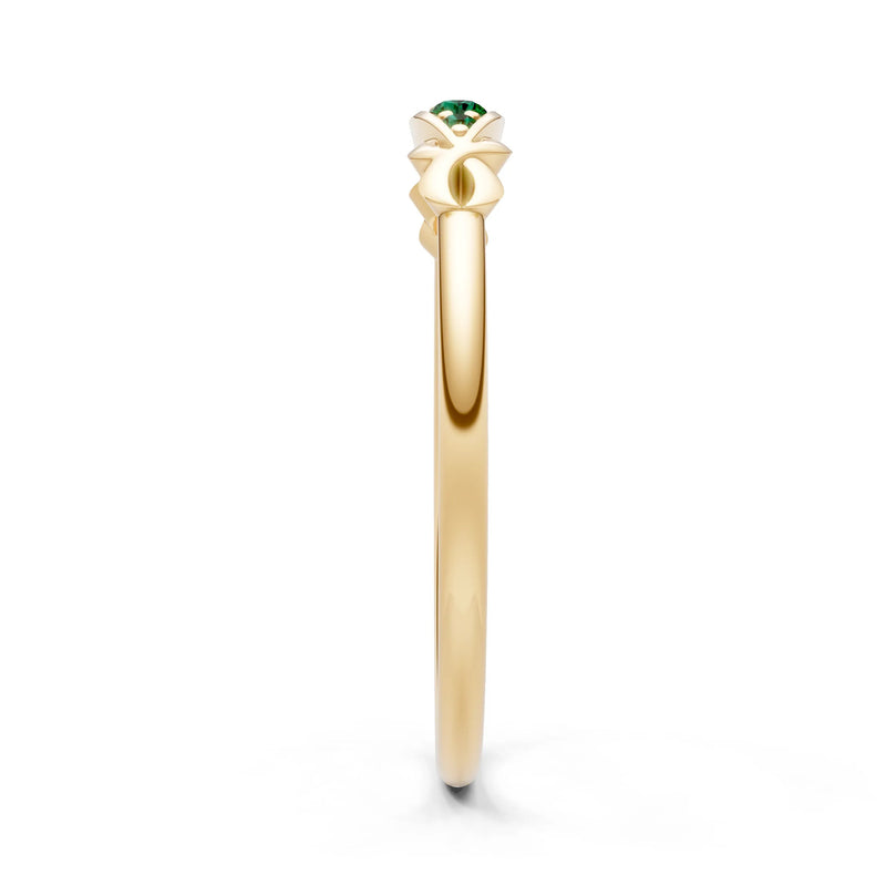 Dainty Graduated Scroll 5-Stone Ring