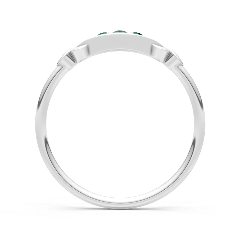 Dainty Graduated Scroll 5-Stone Ring