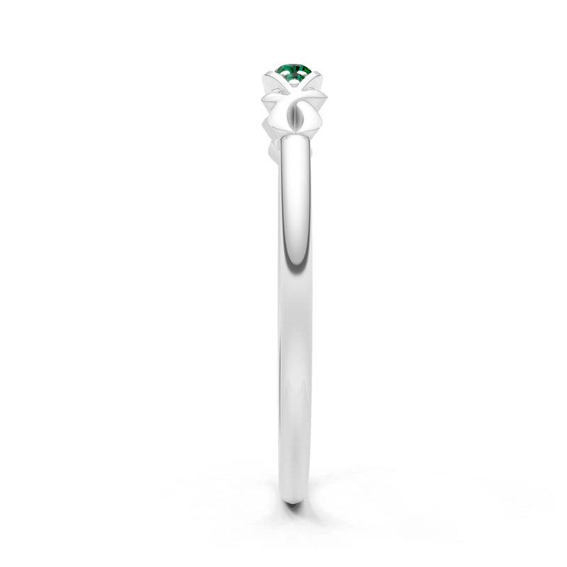 Dainty Graduated Scroll 5-Stone Ring