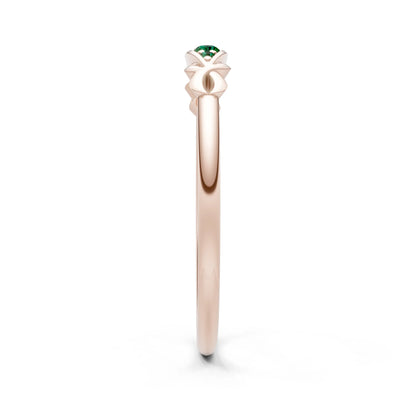 Dainty Graduated Scroll 5-Stone Ring