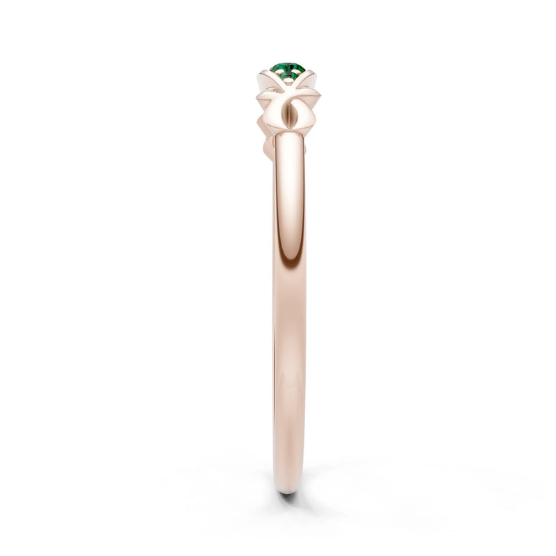 Dainty Graduated Scroll 5-Stone Ring
