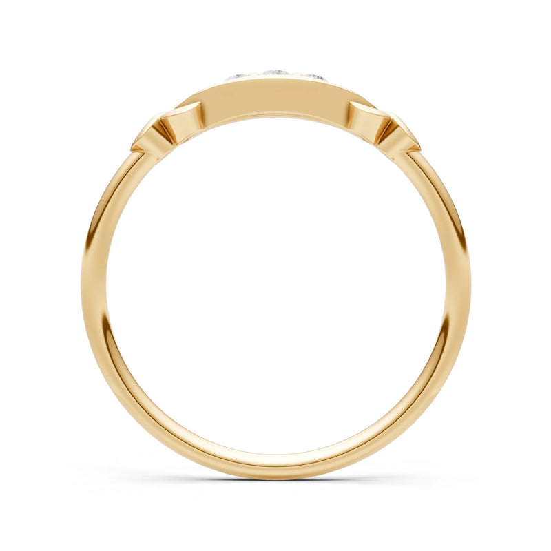 Dainty Graduated Scroll 5-Stone Ring