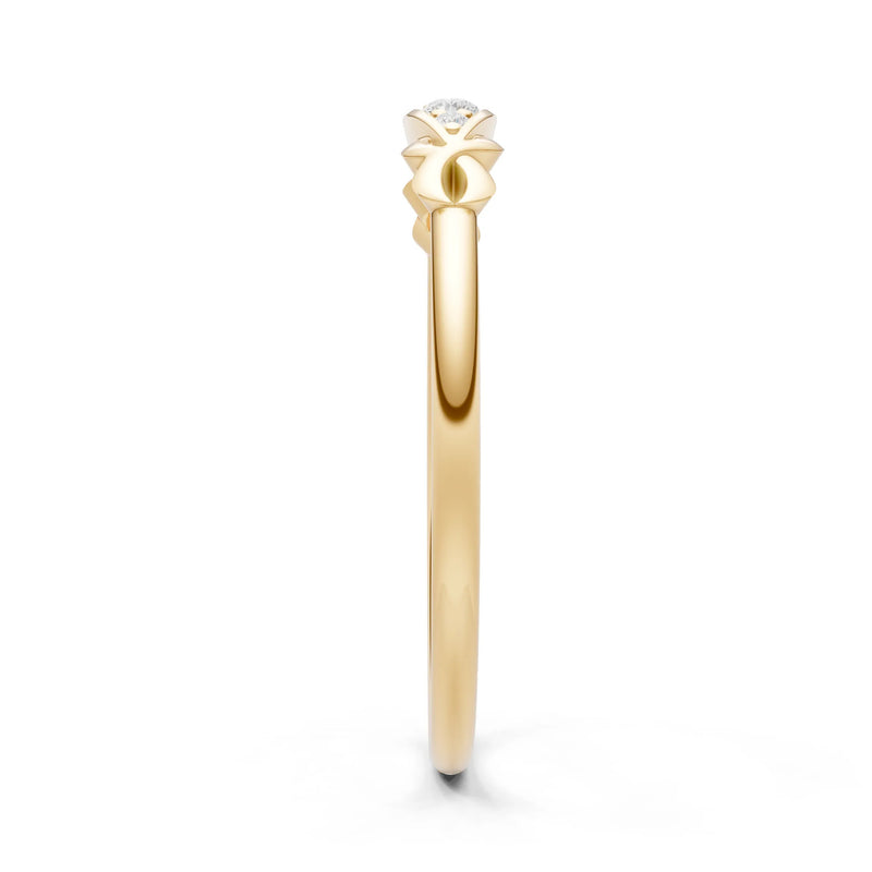 Dainty Graduated Scroll 5-Stone Ring
