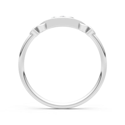Dainty Graduated Scroll 5-Stone Ring