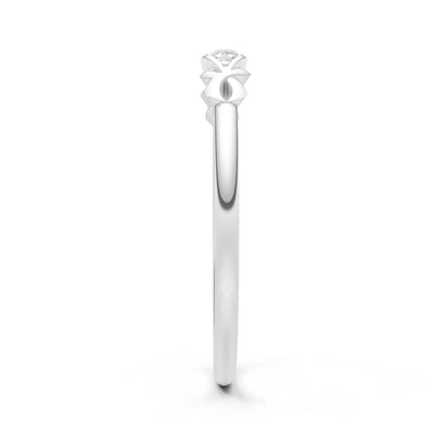 Dainty Graduated Scroll 5-Stone Ring