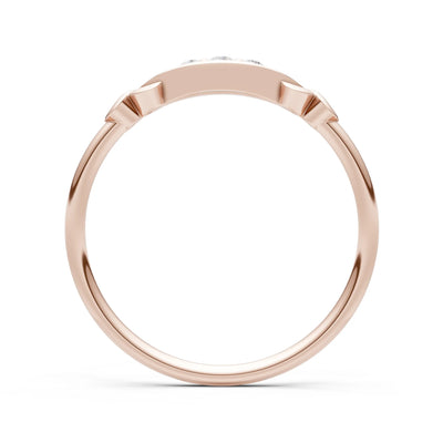 Dainty Graduated Scroll 5-Stone Ring