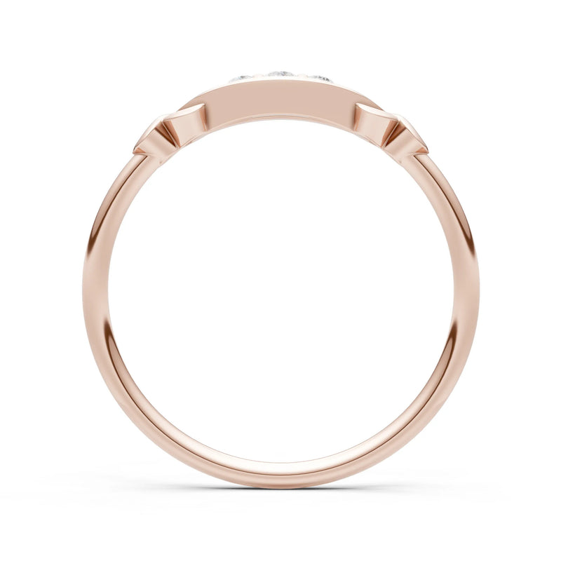 Dainty Graduated Scroll 5-Stone Ring