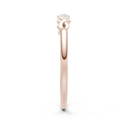 Dainty Graduated Scroll 5-Stone Ring