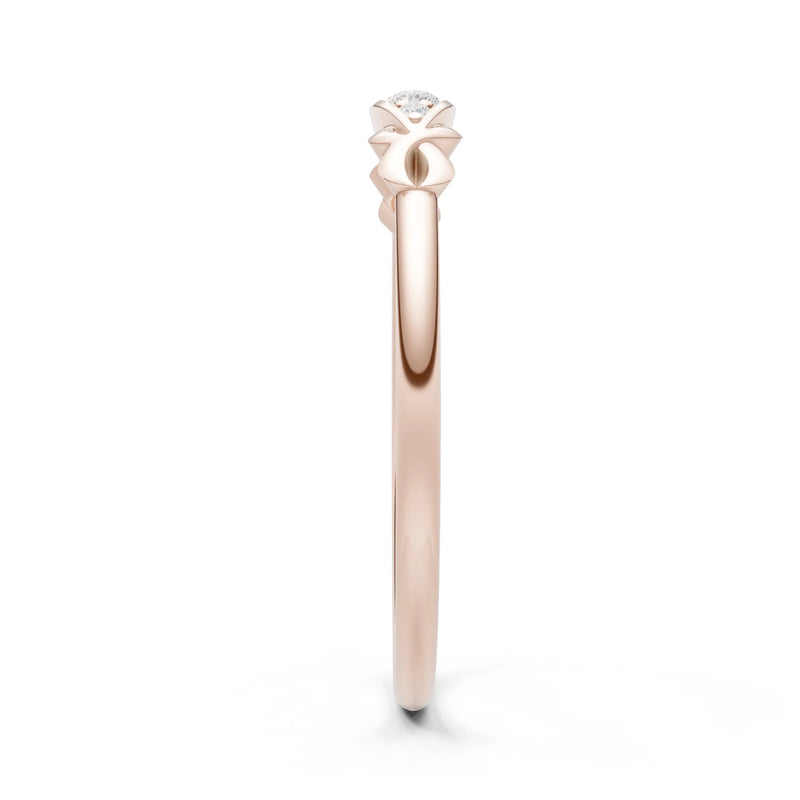 Dainty Graduated Scroll 5-Stone Ring
