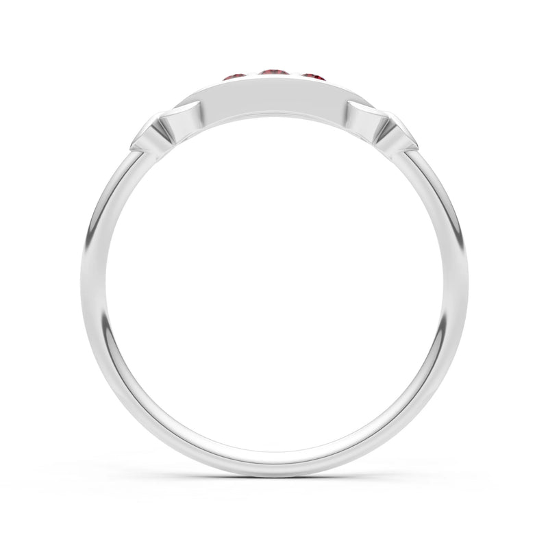 Dainty Graduated Scroll 5-Stone Ring