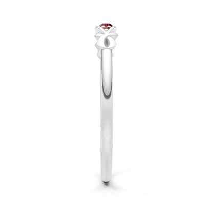 Dainty Graduated Scroll 5-Stone Ring