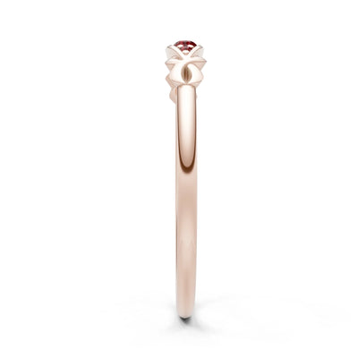 Dainty Graduated Scroll 5-Stone Ring