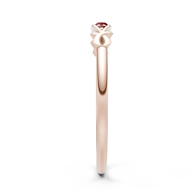 Dainty Graduated Scroll 5-Stone Ring