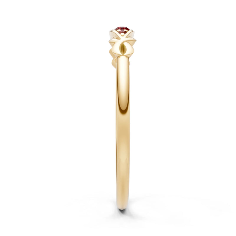 Dainty Graduated Scroll 5-Stone Ring