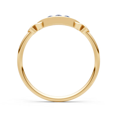 Dainty Graduated Scroll 5-Stone Ring